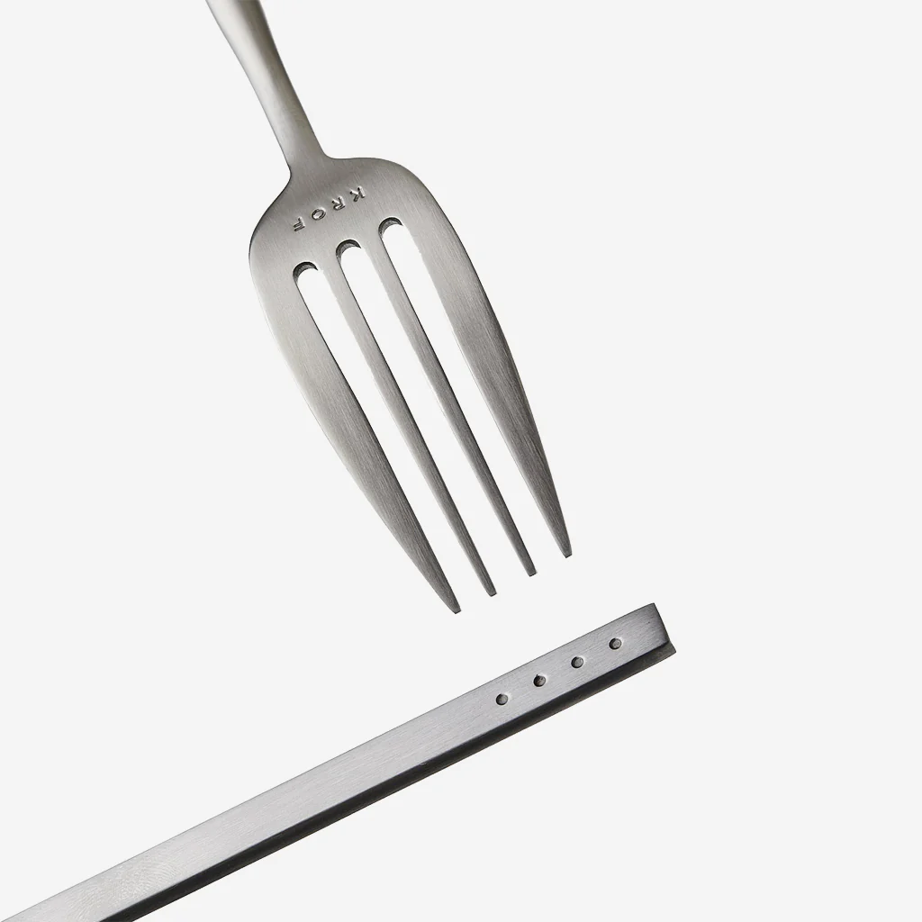KROF Cutlery Set 24 Piece Brushed Silver - Image 8