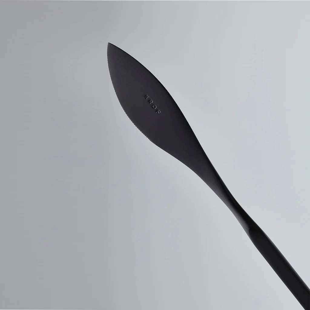 KROF Cutlery Set 8 piece Matte Black - Image 4