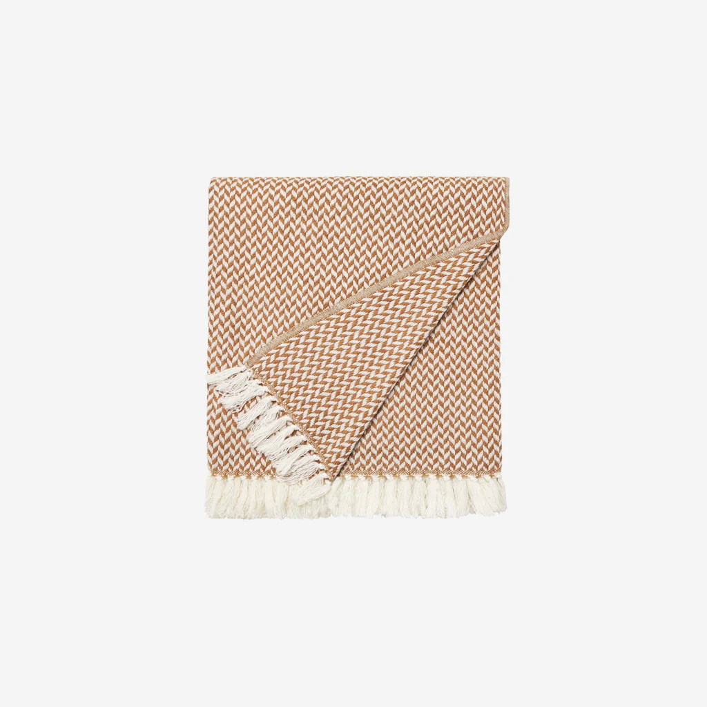 L&M Home Copenhagen Cashmere Throw Brulee