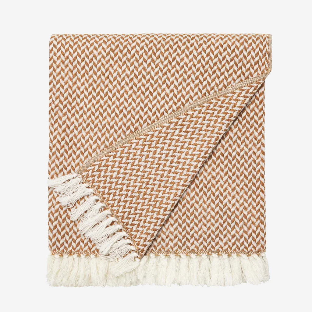 L&M Home Copenhagen Cashmere Throw Brulee - Image 2