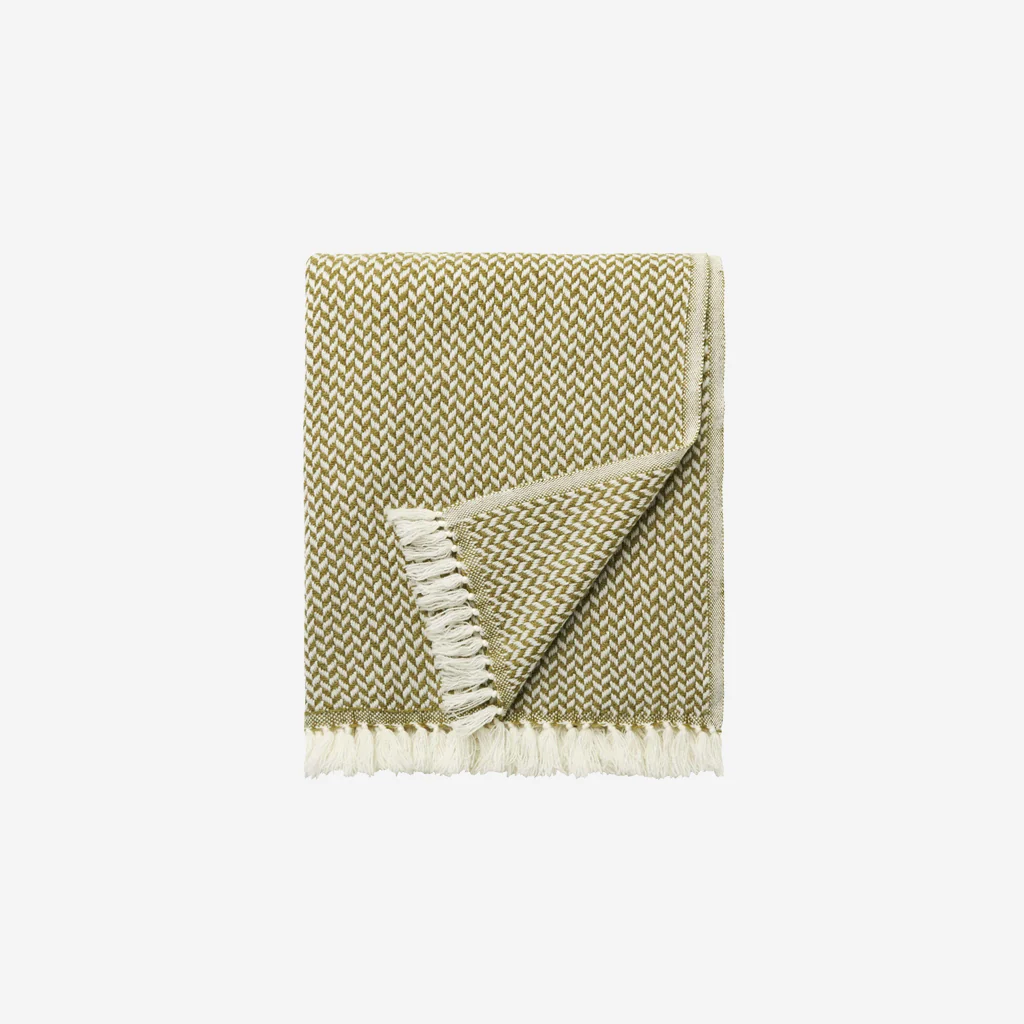 L&M Home Copenhagen Cashmere Throw Wasabi