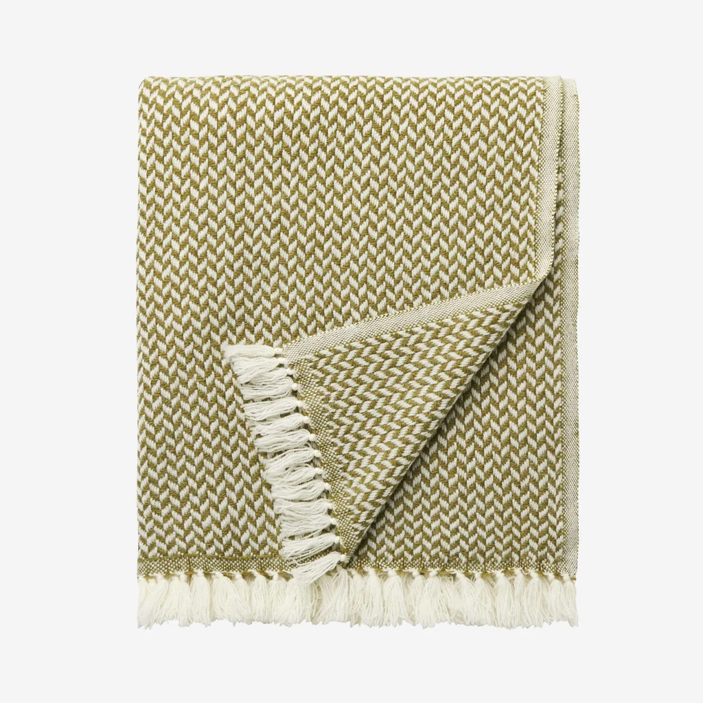 L&M Home Copenhagen Cashmere Throw Wasabi - Image 5