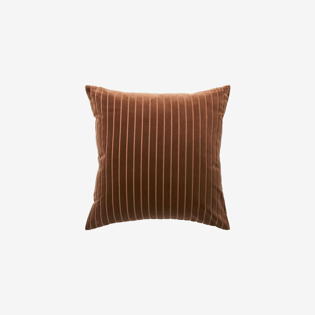 L&M Home Easton Velvet Cushion Maple Square