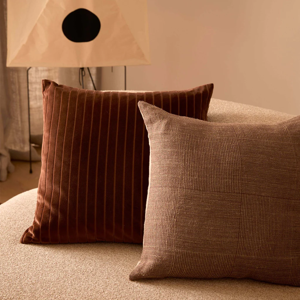 L&M Home Easton Velvet Cushion Maple Square - Image 3