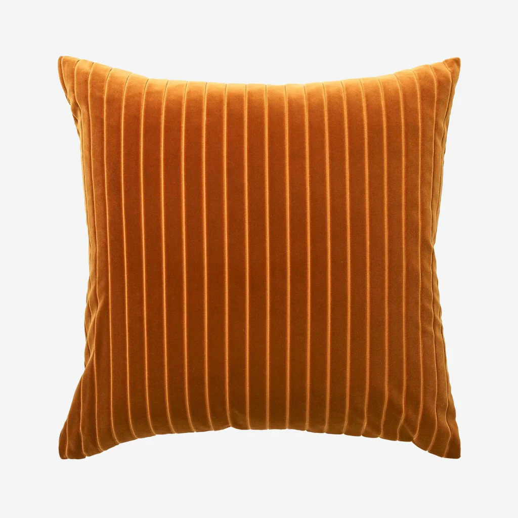 L&M Home Easton Velvet Cushion Whiskey Square - Image 3