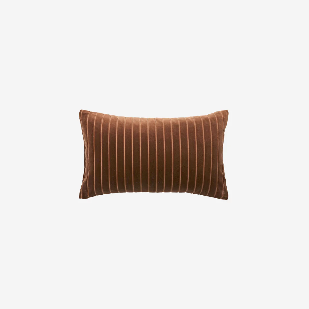 L&M Home Easton Velvet Mini Cushion Maple