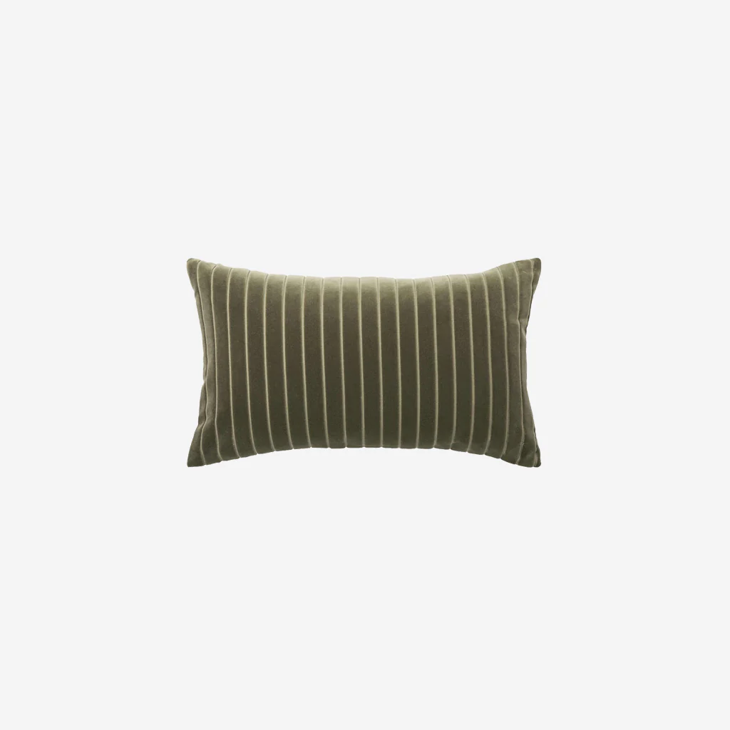 L&M Home Easton Velvet Mini Cushion Olive
