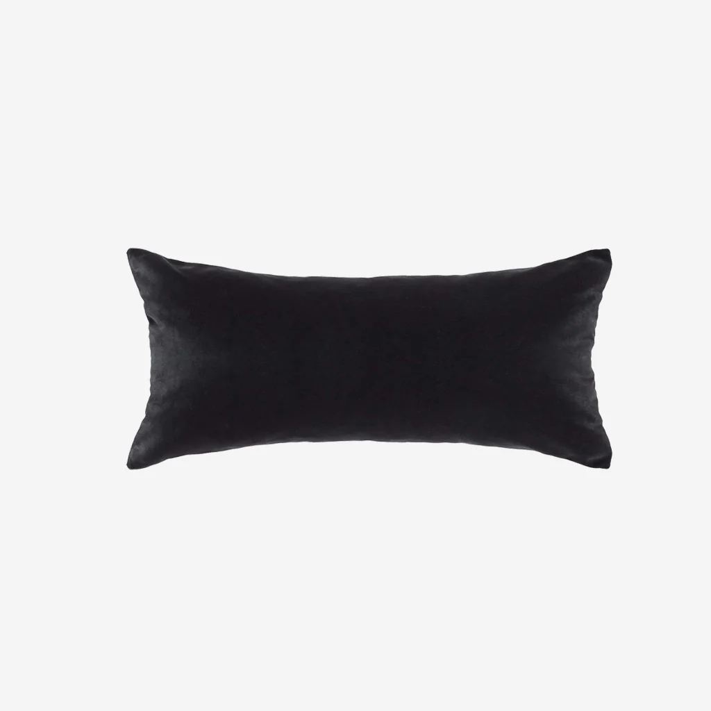 L&M Home Etro Lumbar Velvet Cushion Graphite