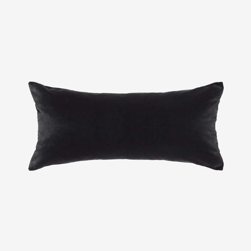 L&M Home Etro Lumbar Velvet Cushion Graphite - Image 3