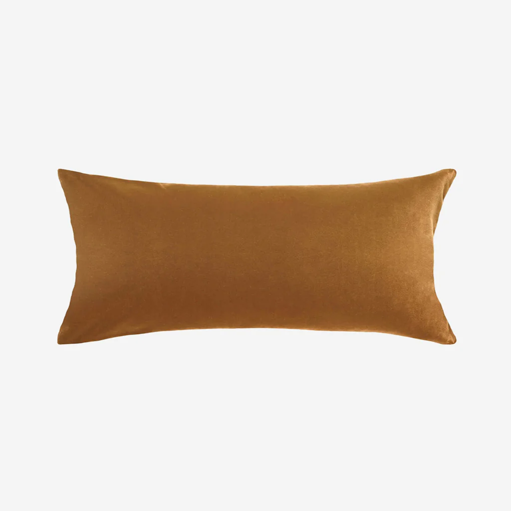 L&M Home Etro Lumbar Velvet  Cushion Toffee - Image 3