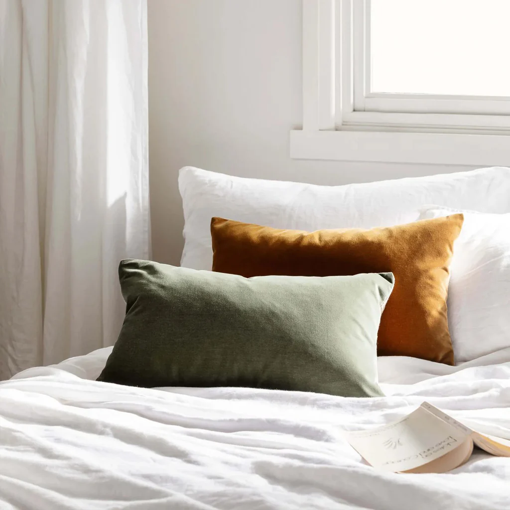 L&M Home Etro Mini Velvet Cushion Eucalypt - Image 2