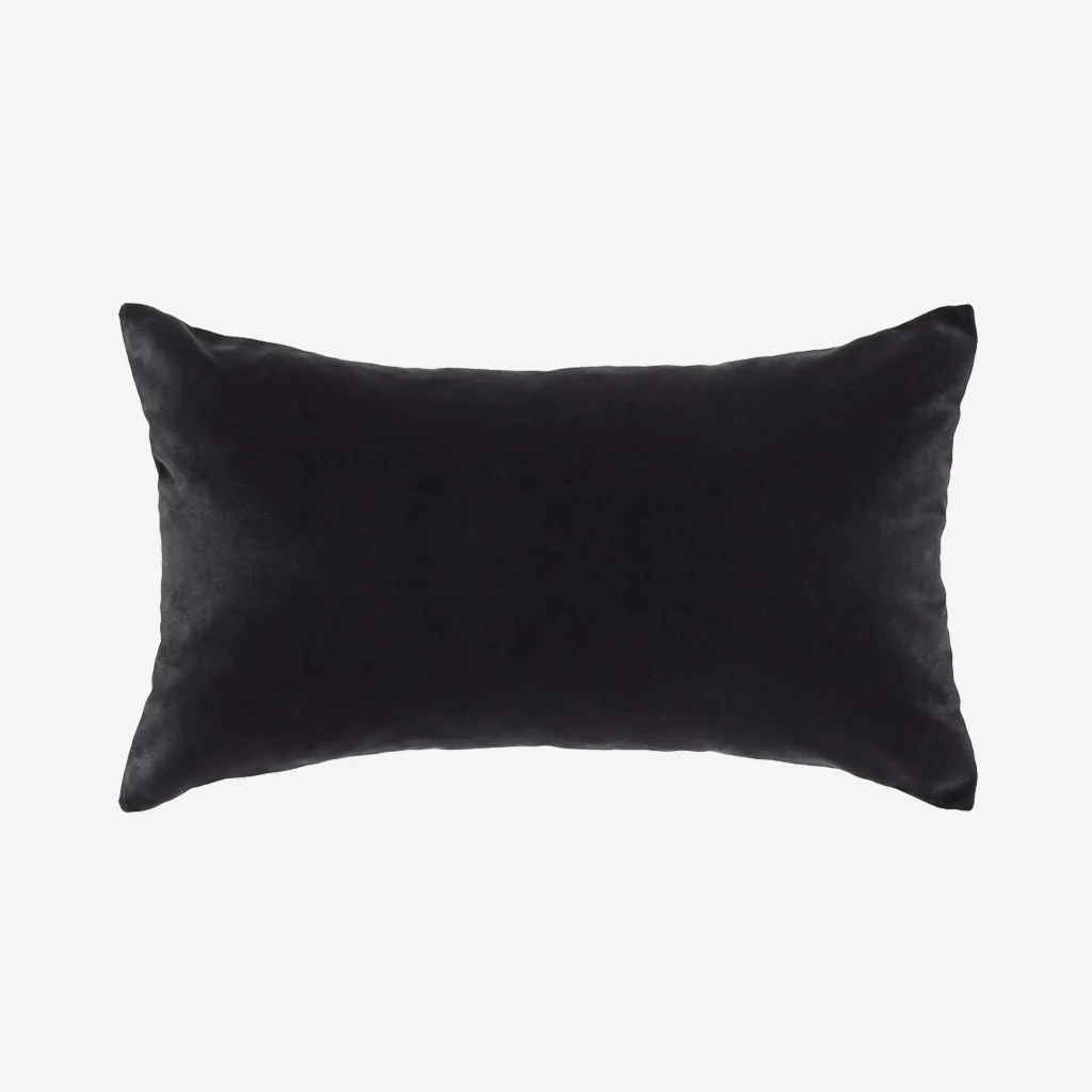 L&M Home Etro Mini Velvet Cushion Graphite - Image 4