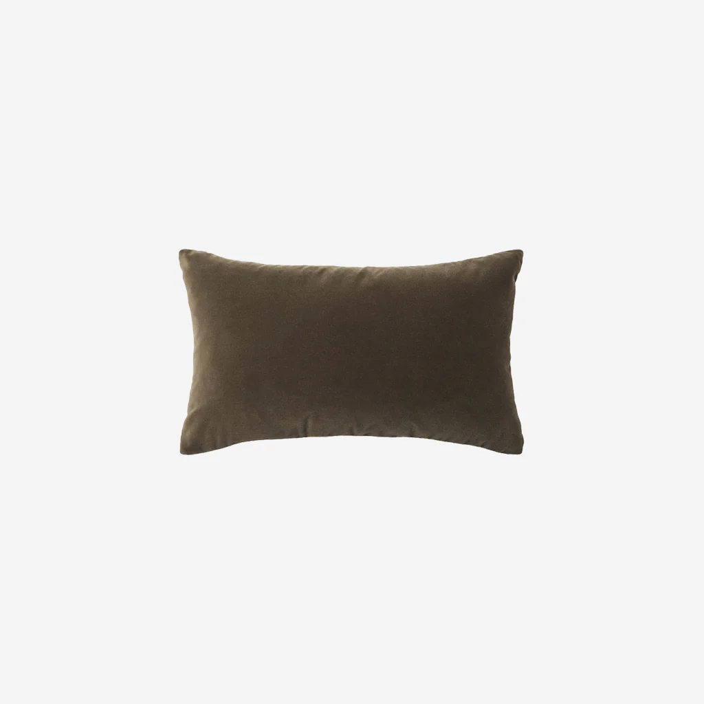 L&M Home Etro Mini Velvet Cushion Olive Green