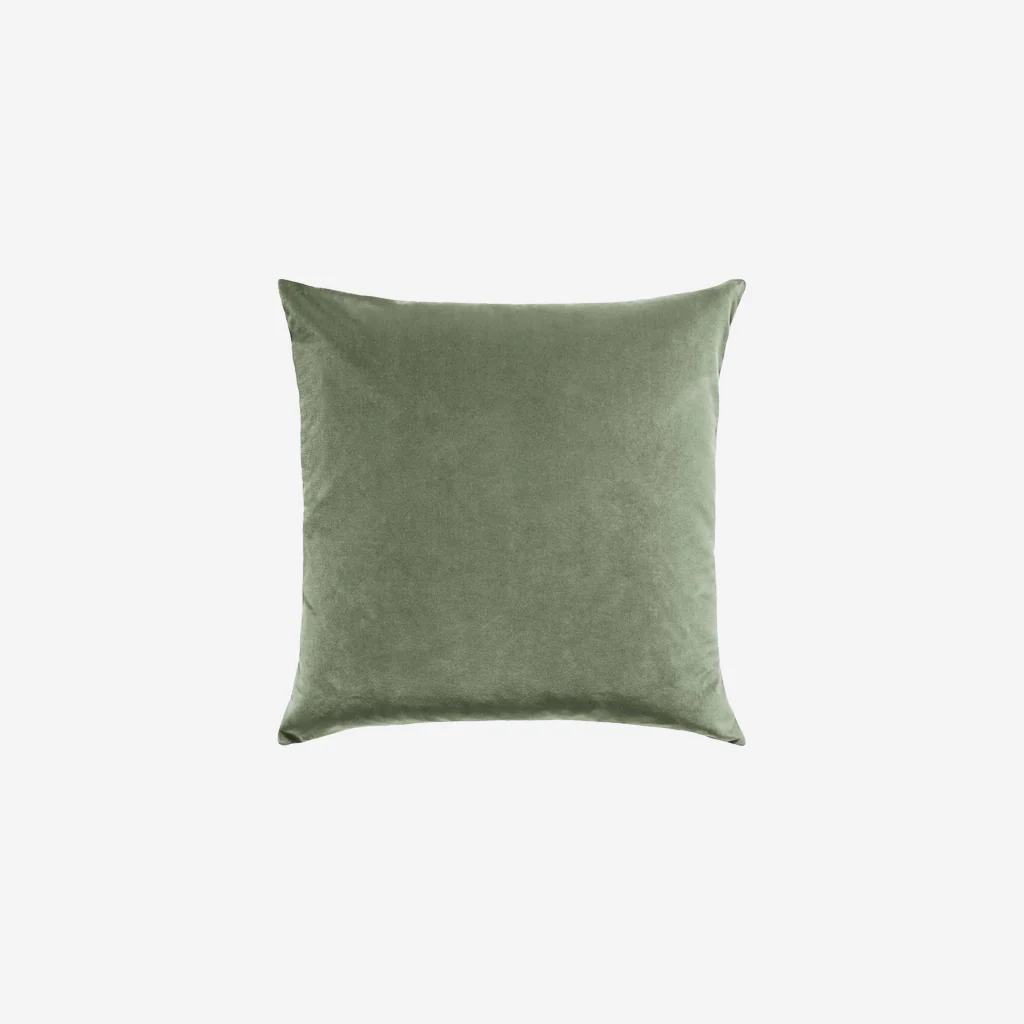 L&M Home Etro Square Velvet Cushion Eucalypt