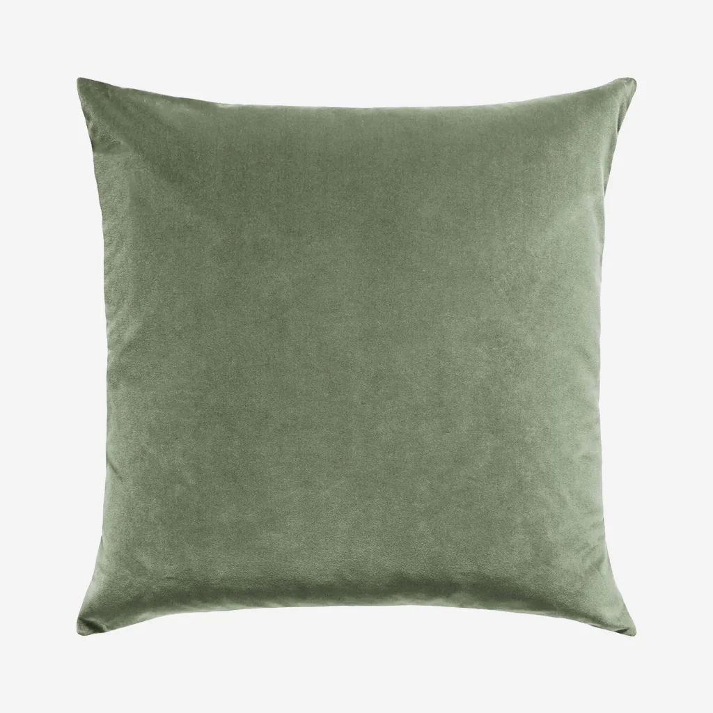L&M Home Etro Square Velvet Cushion Eucalypt - Image 3