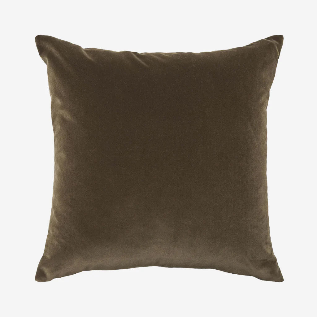 L&M Home Etro Square Velvet Cushion Olive - Image 3
