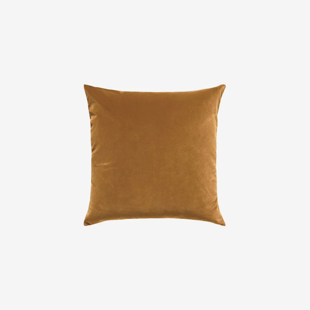L&M Home Etro Square Velvet Cushion Toffee