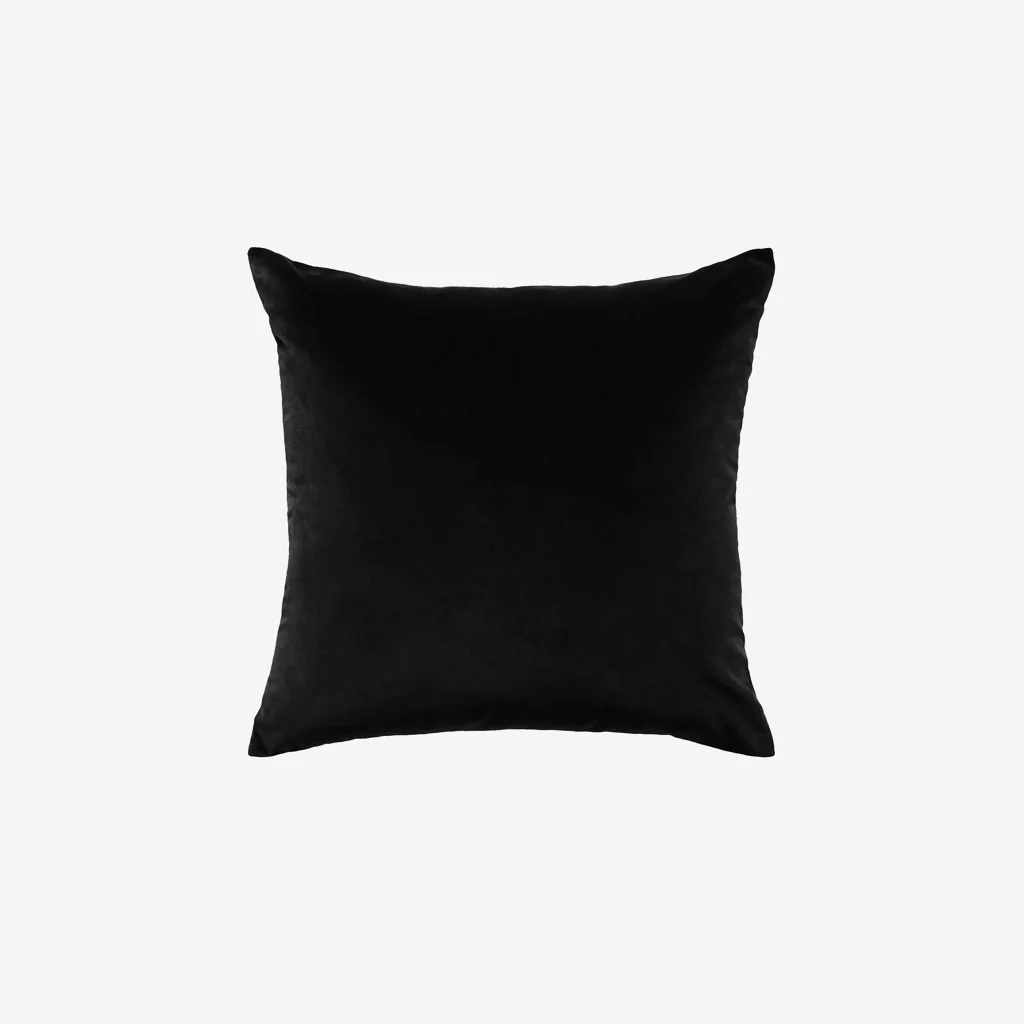L&M Home Etro Square Velvet Grand Cushion Black