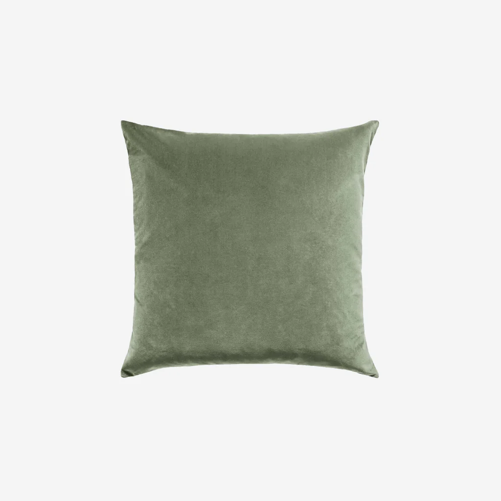 L&M Home Etro Square Velvet Grand Cushion Eucalypt