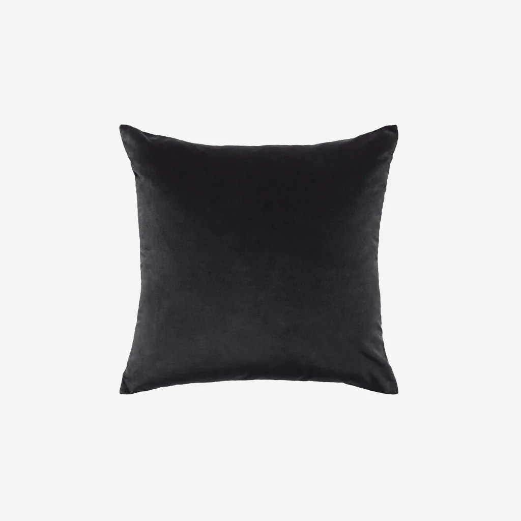 L&M Home Etro Square Velvet Grand Cushion Graphite