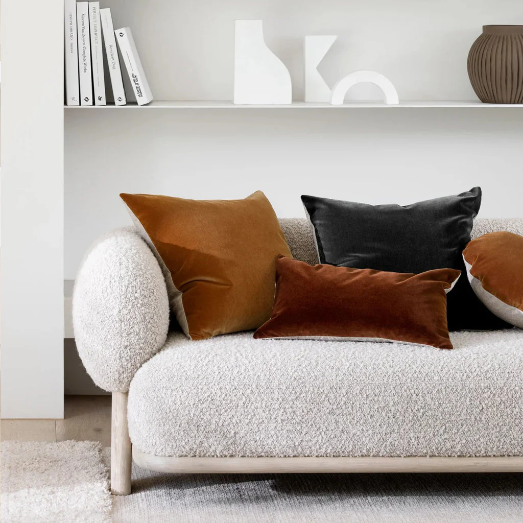 L&M Home Etro Square Velvet Grand Cushion Graphite - Image 2