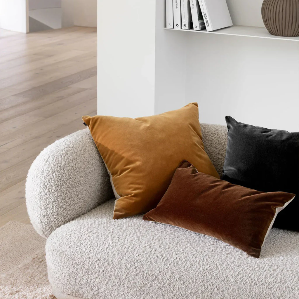 L&M Home Etro Square Velvet Grand Cushion Graphite - Image 5