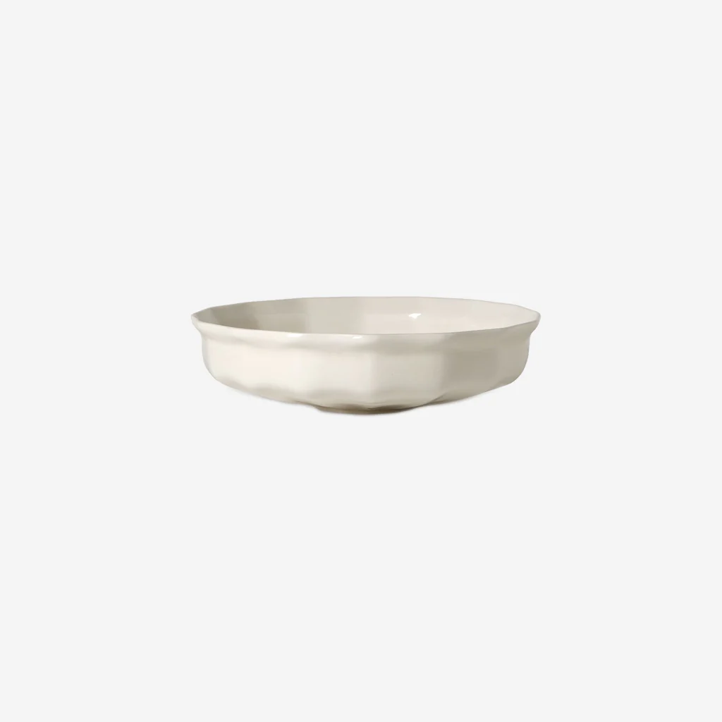 L&M Home Evora Serving Bowl Chalk