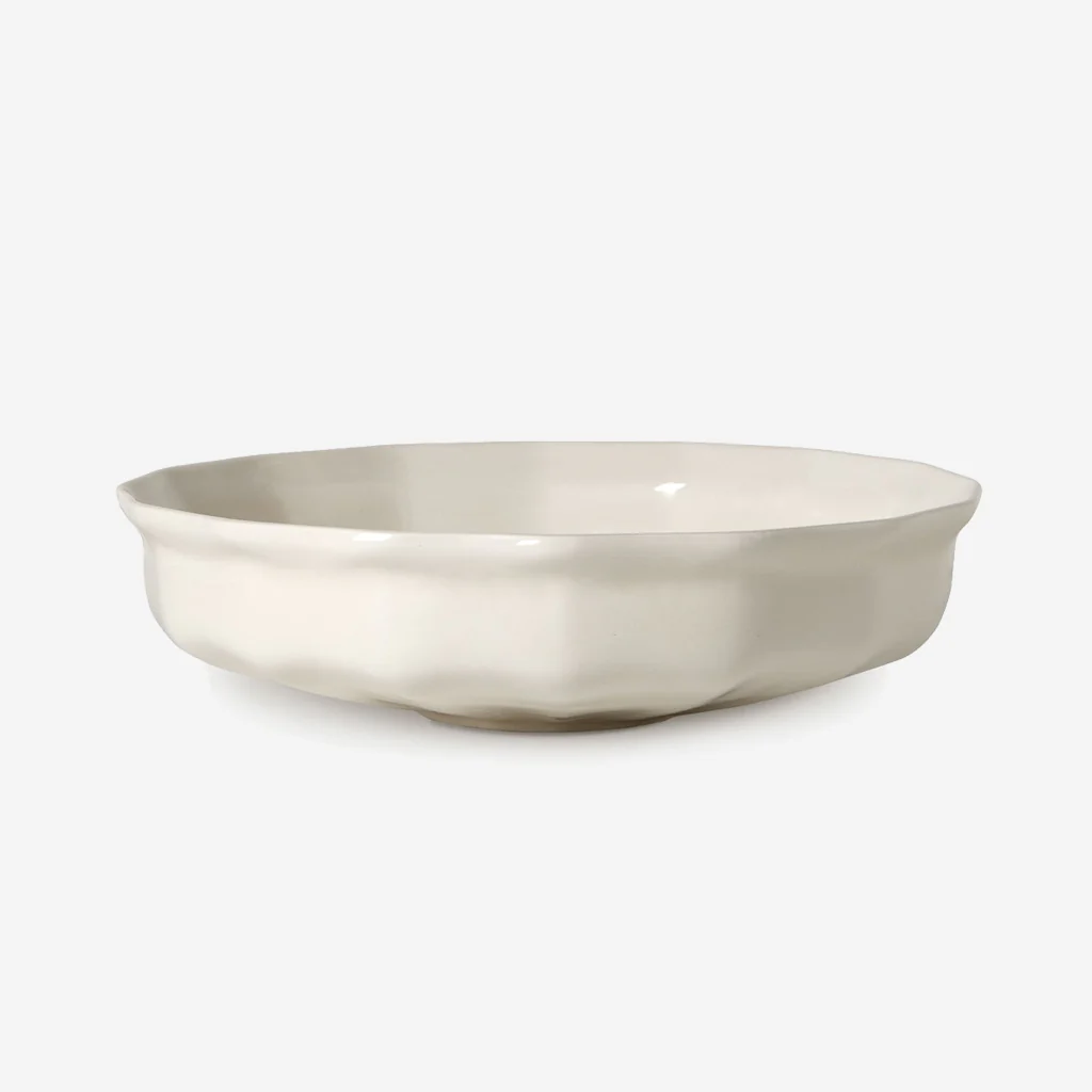 L&M Home Evora Serving Bowl Chalk - Image 4