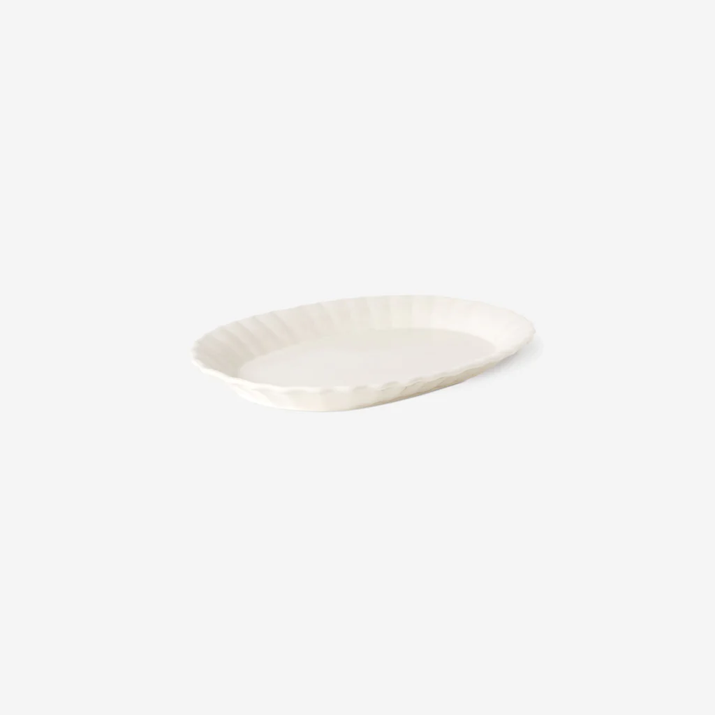 L&M Home Evora Platter Chalk