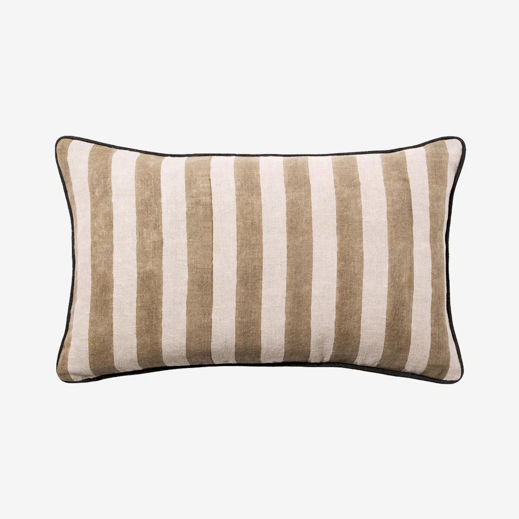 L&M Home Genoa Linen Cushion Black - Image 4