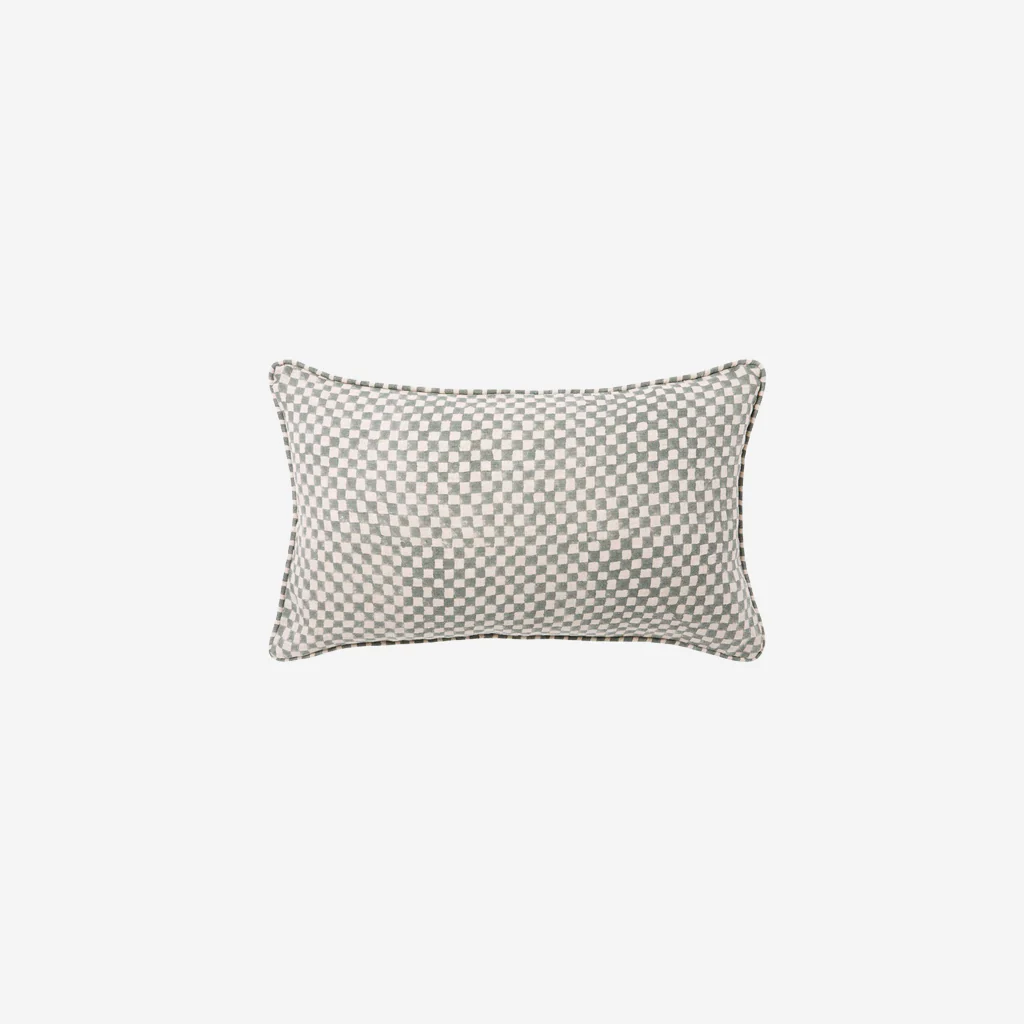 L&M Home Gia Reversible Linen Cushion Jade