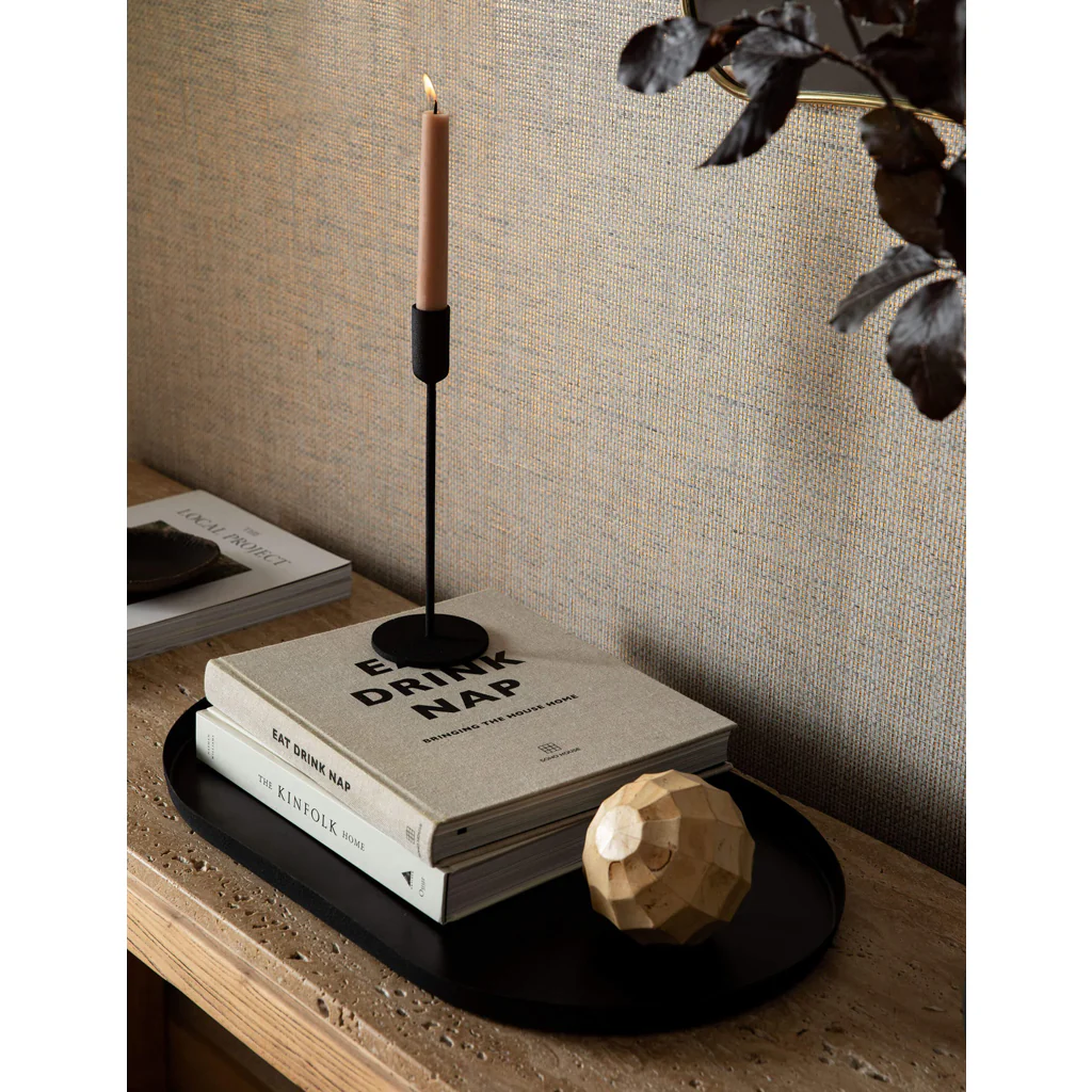 L&M Home Mona Candle Holder Black Small - Image 6