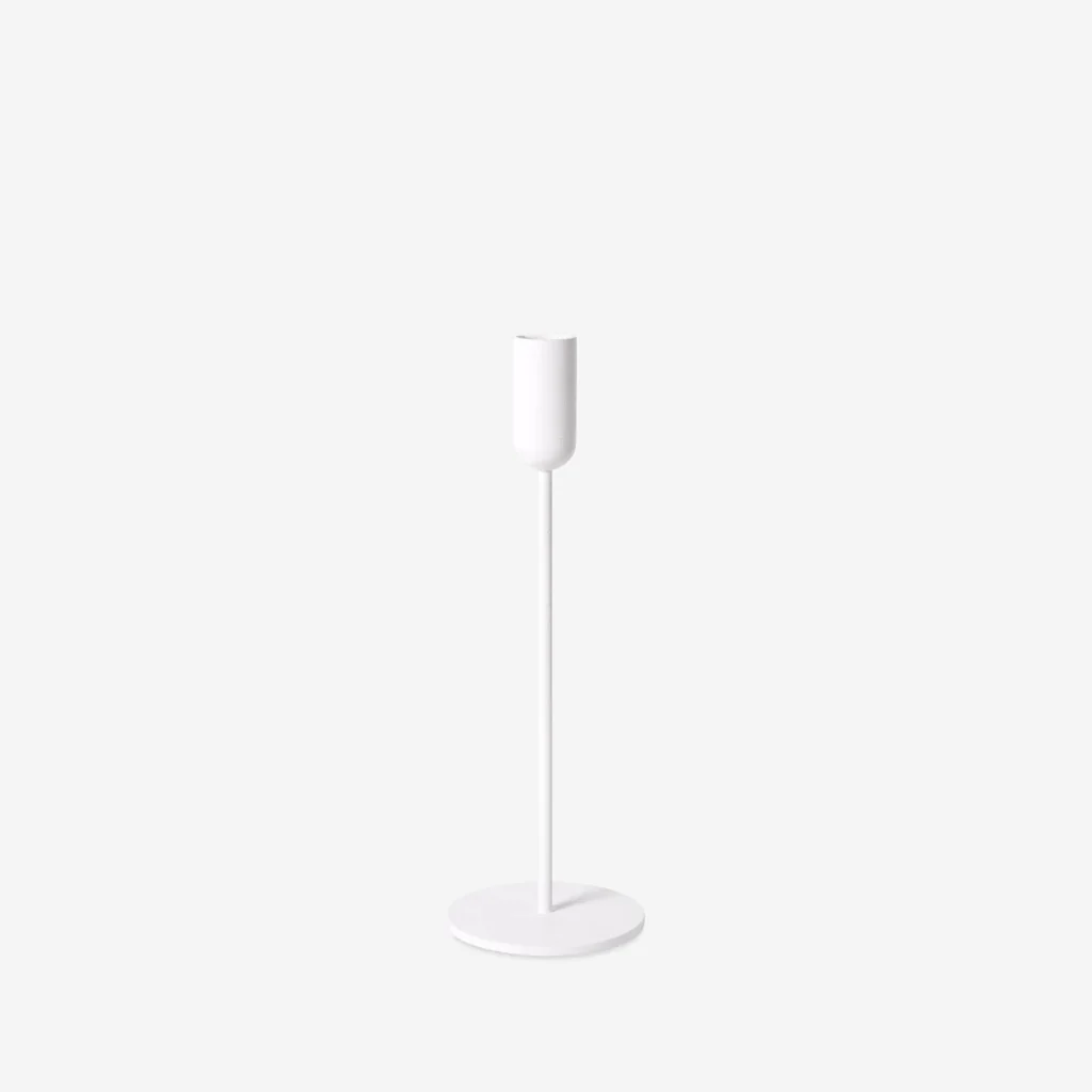 L&M Home Mona Candle Holder Chalk Small - Image 3