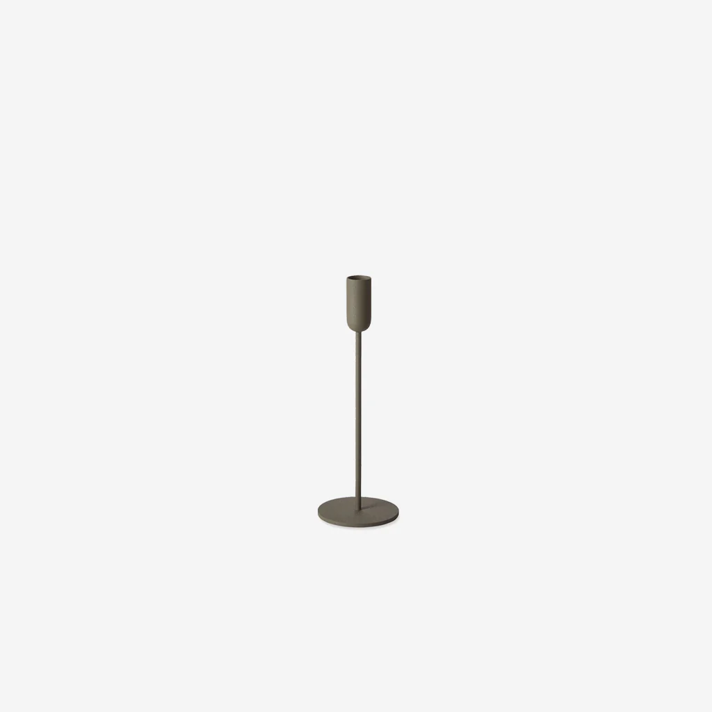 L&M Home Mona Candle Holder Olive Green Small