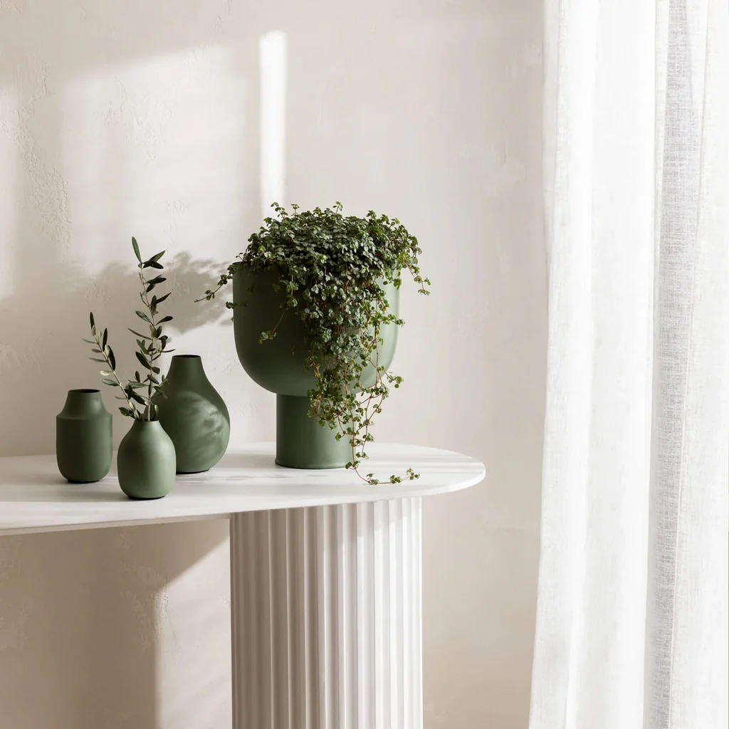 L&M Home Mona Curve Planter Small Sage - Image 5