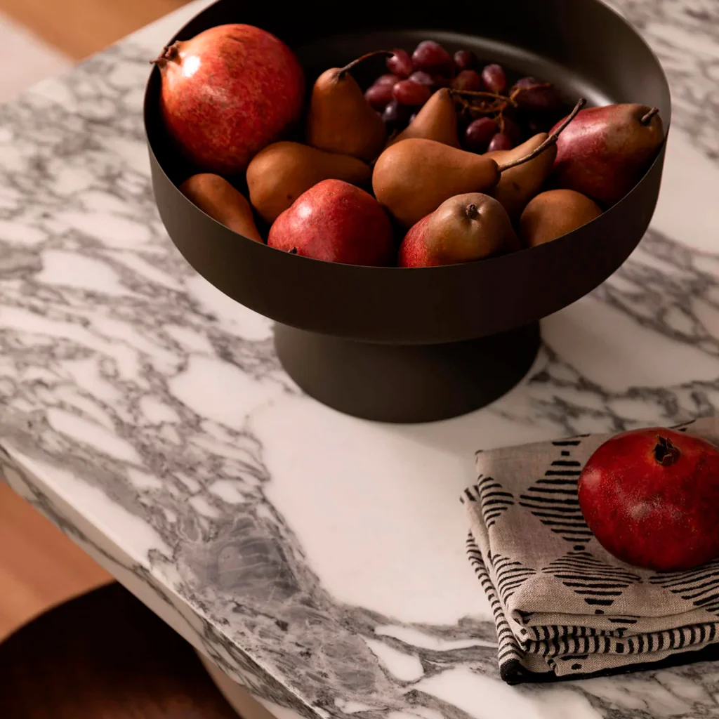 L&M Home Mona Pedestal Bowl Olive Green - Image 3