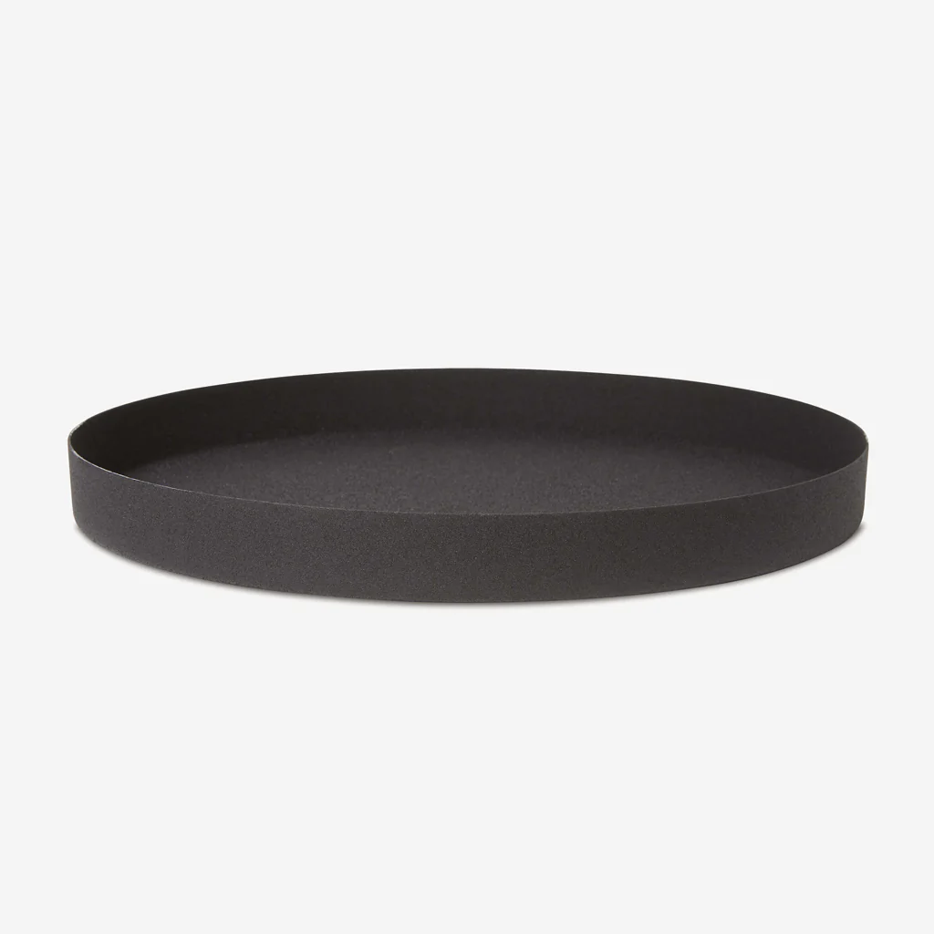 L&M Home Mona Round Tray Black - Image 4