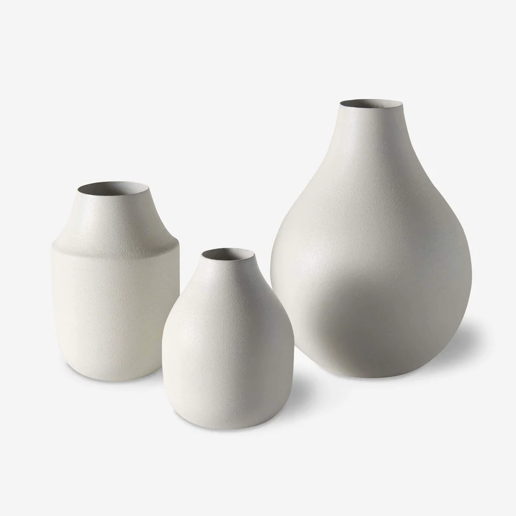 L&M Home Mona Trio of Vases Chalk - Image 2