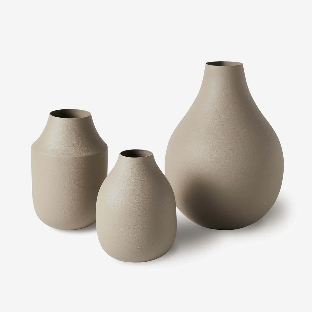 L&M Home Mona Trio of Vases Latte - Image 5