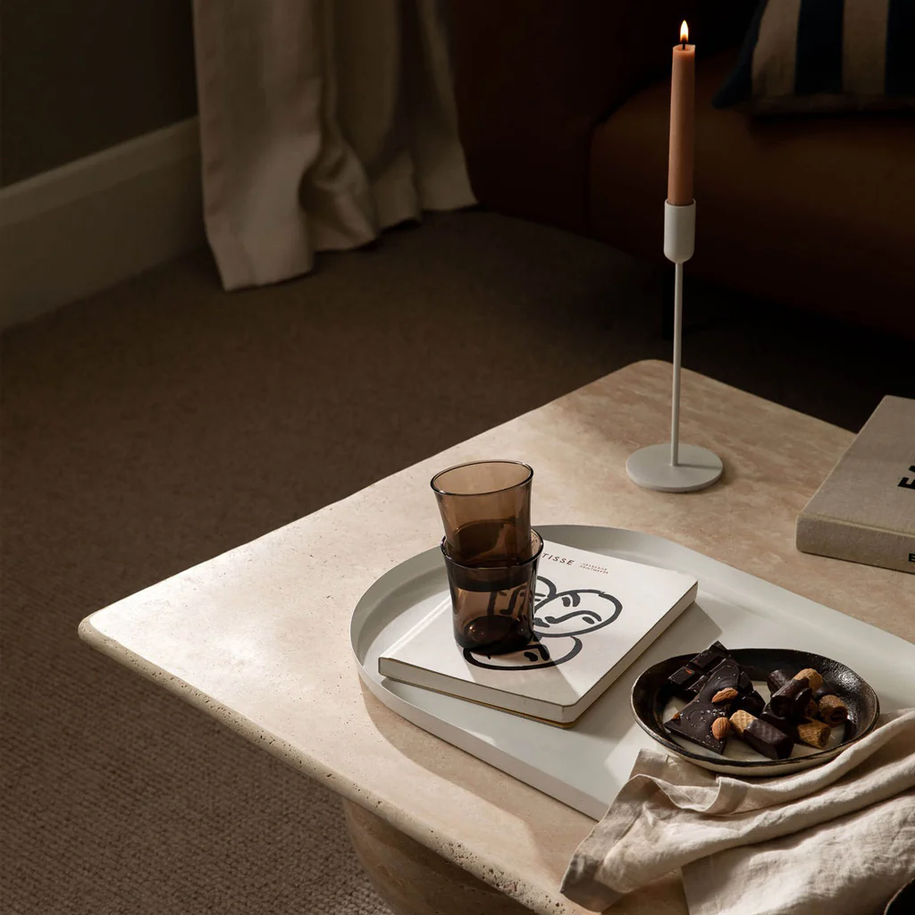 L&M Home Moss French Linen Napkin Set Oatmeal - Image 5