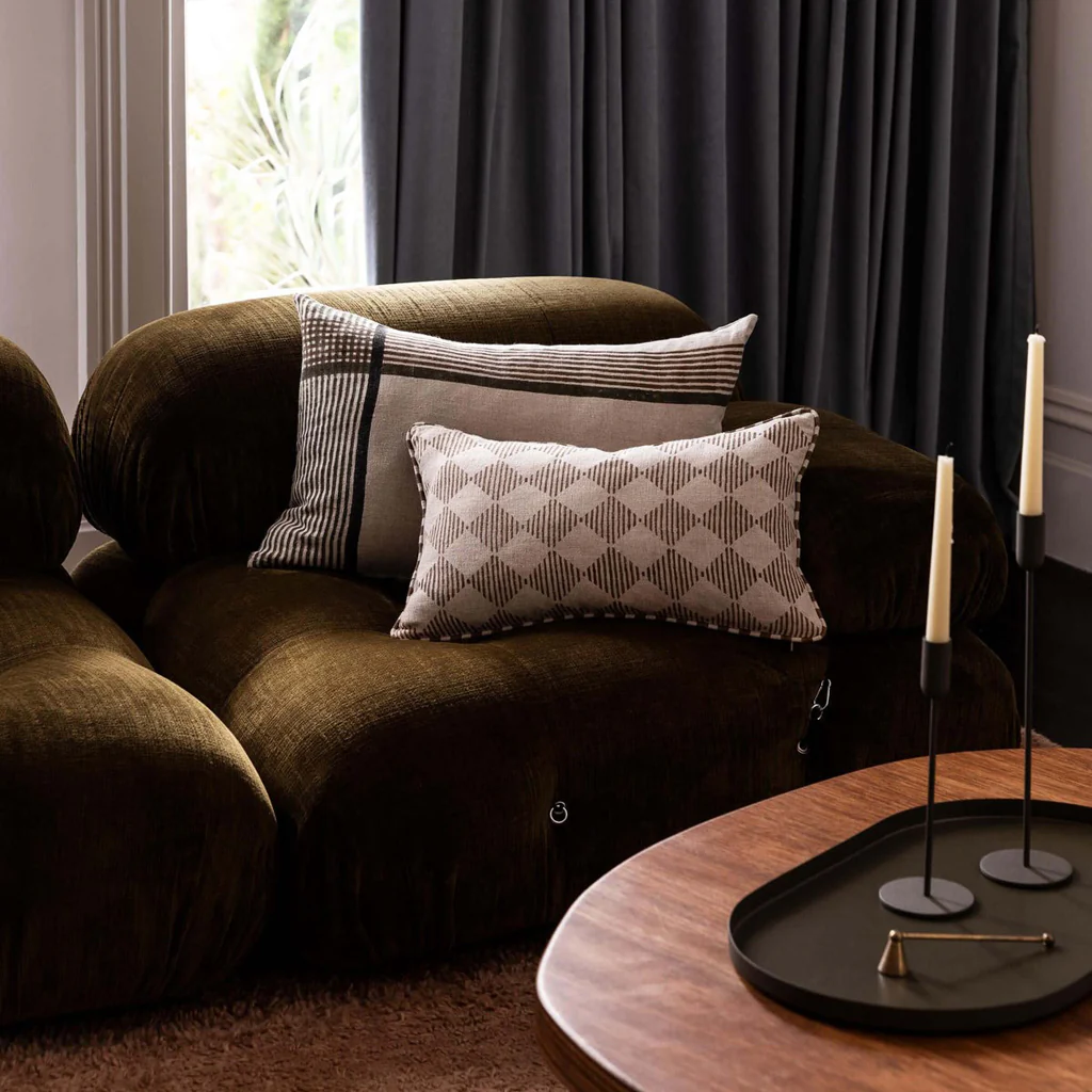 L&M Home Quinn Linen Cushion Bronze - Image 2