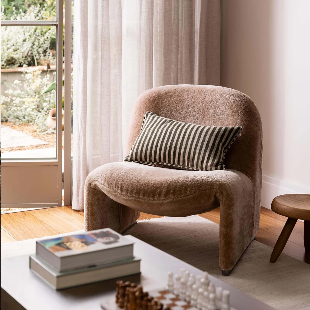 L&M Home Quinn Linen Cushion Olive - Image 3