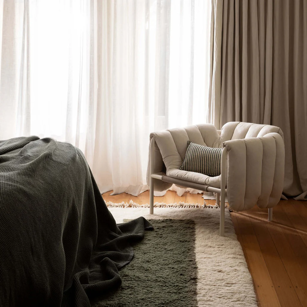 L&M Home Quinn Linen Cushion Olive - Image 4