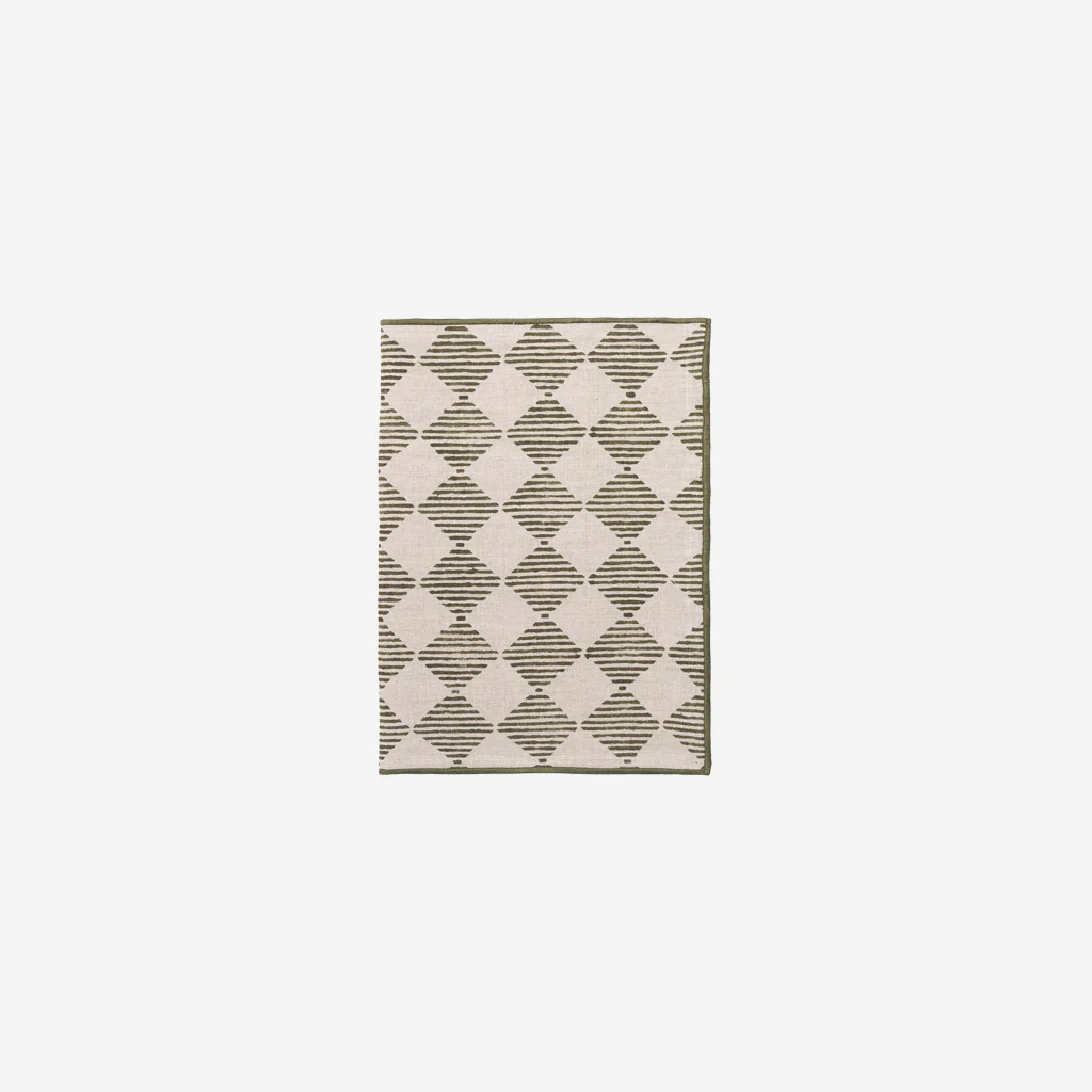 L&M Home Quinn Table Runner Olive