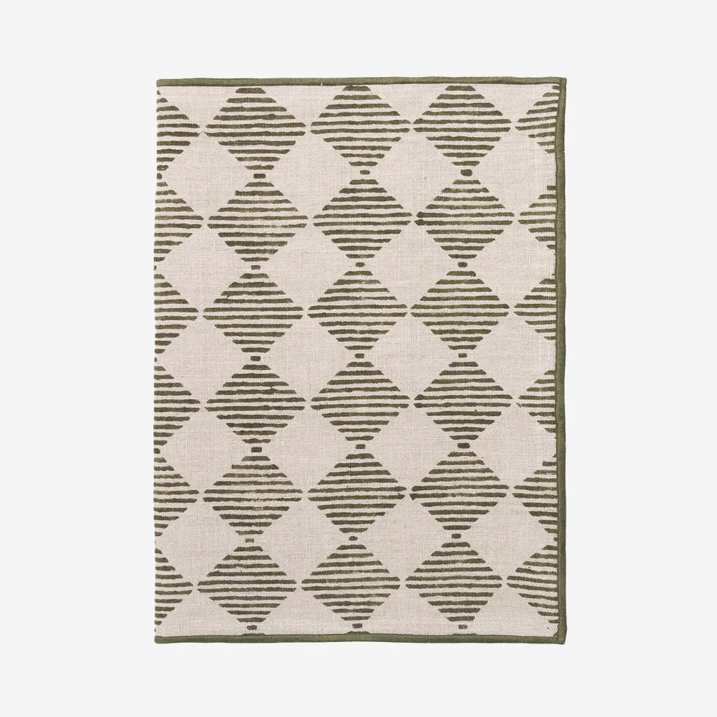 L&M Home Quinn Table Runner Olive - Image 6