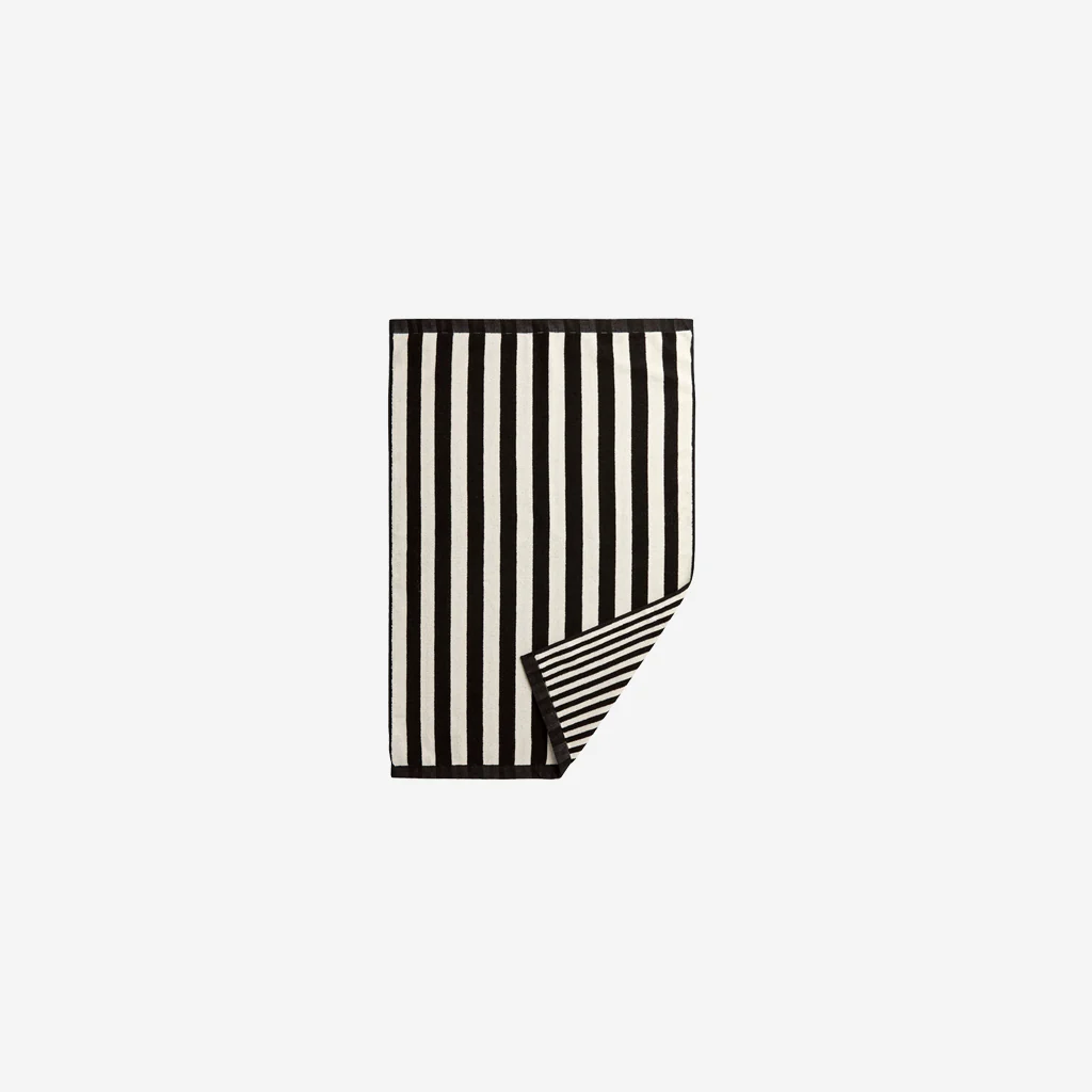 L&M Home Raye Striped Noir Bath Mat