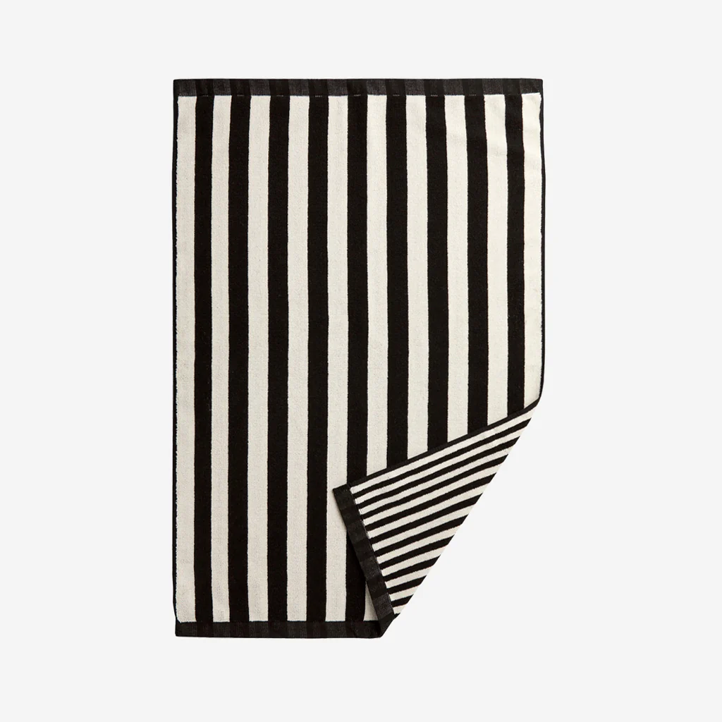 L&M Home Raye Striped Noir Bath Mat - Image 2