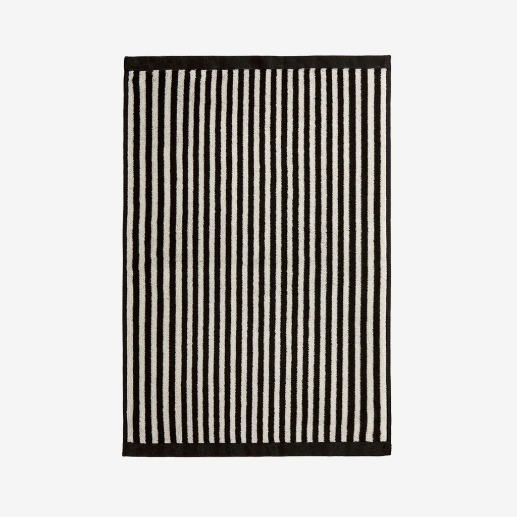 L&M Home Raye Striped Noir Bath Mat - Image 3