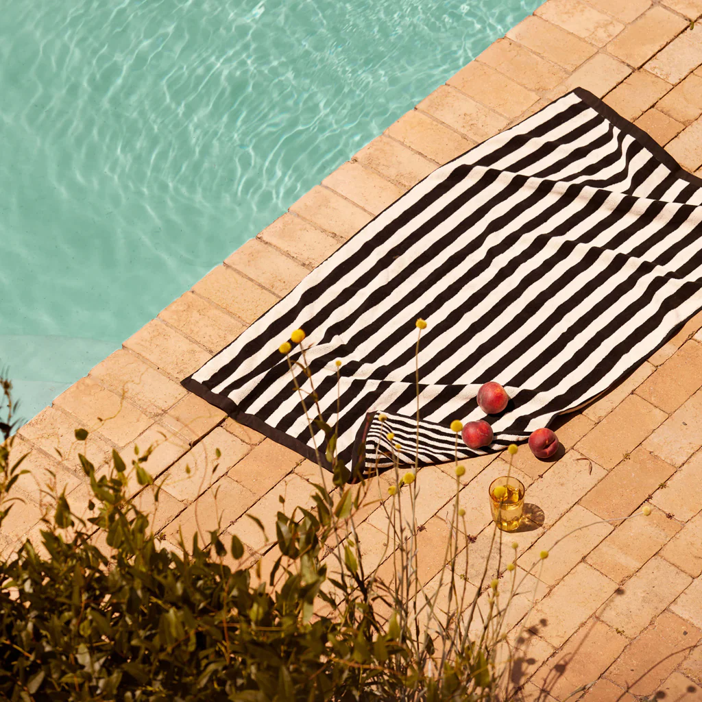L&M Home Raye Striped Noir Bath Mat - Image 6