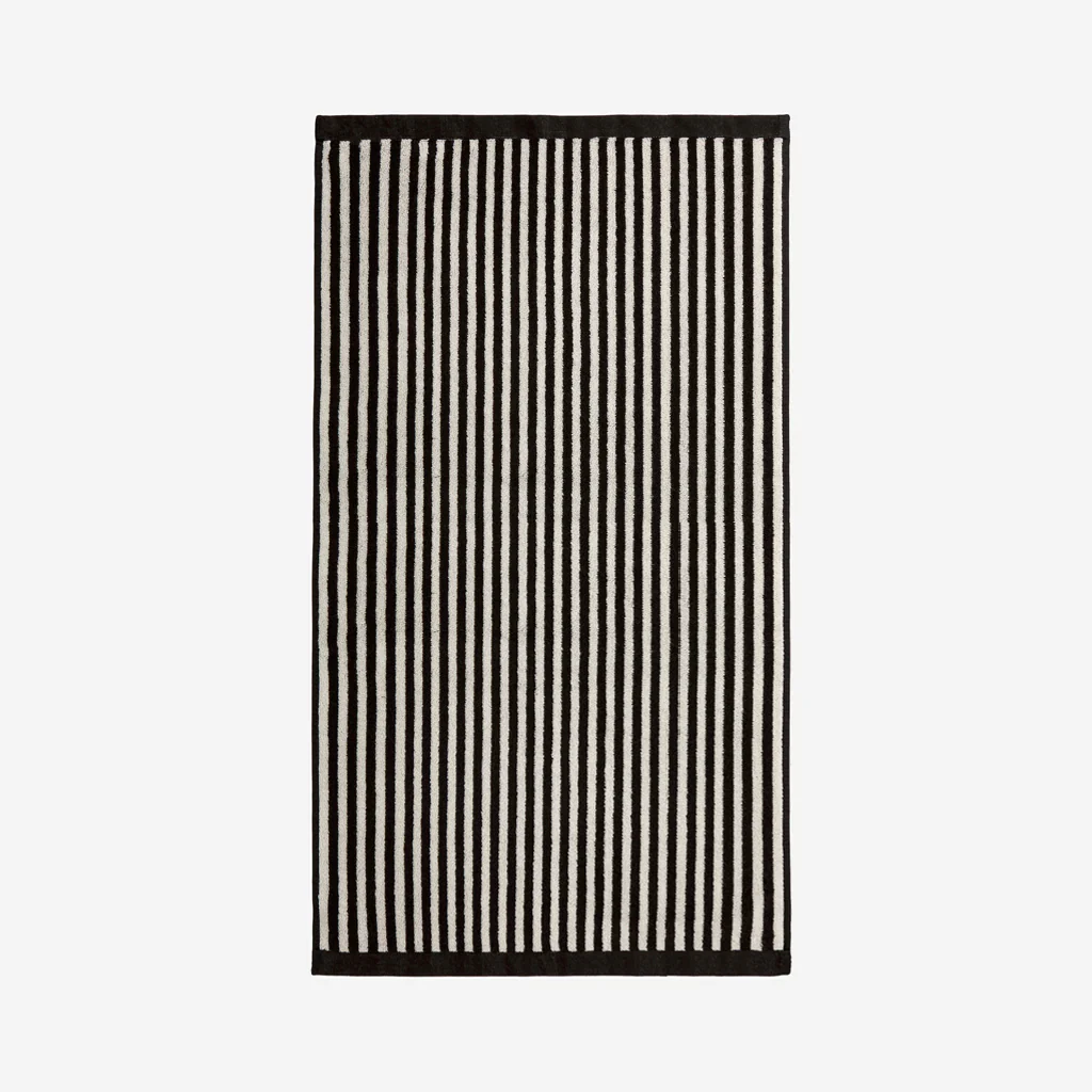 L&M Home Raye Striped Noir Bath Towel - Image 4